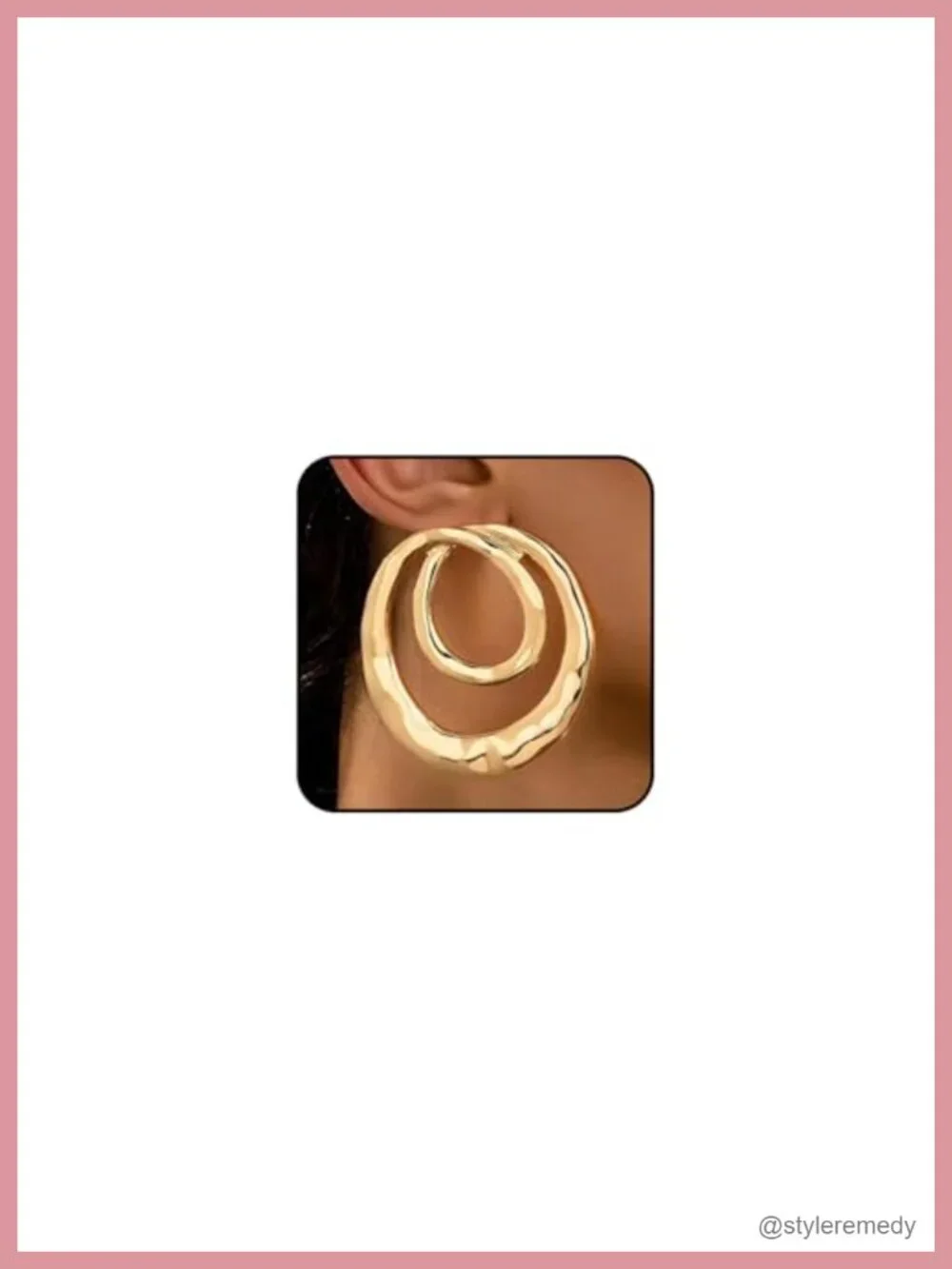Chunky Geometric Big Dangle Earrings Large Round Statement Drop Earrings Circle